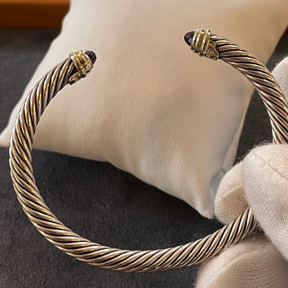 David Yurman Jewelry - David Yurman 5mm Classic Cable Bracelet with Amethyst